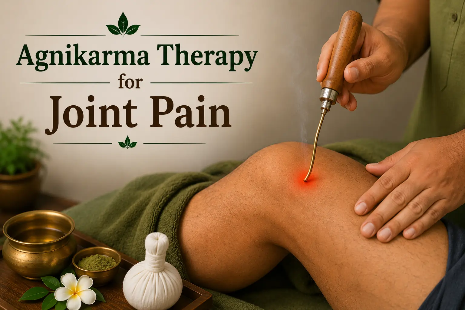 Agnikarma therapy for joint pain at Ayutirth Ayurveda Gota Ahmedabad