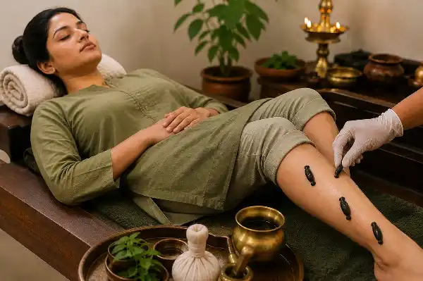 Leech Therapy Jalaukavacharana at Ayutirth Ayurved & Panchkarma Hospital in Gota Ahmedabad